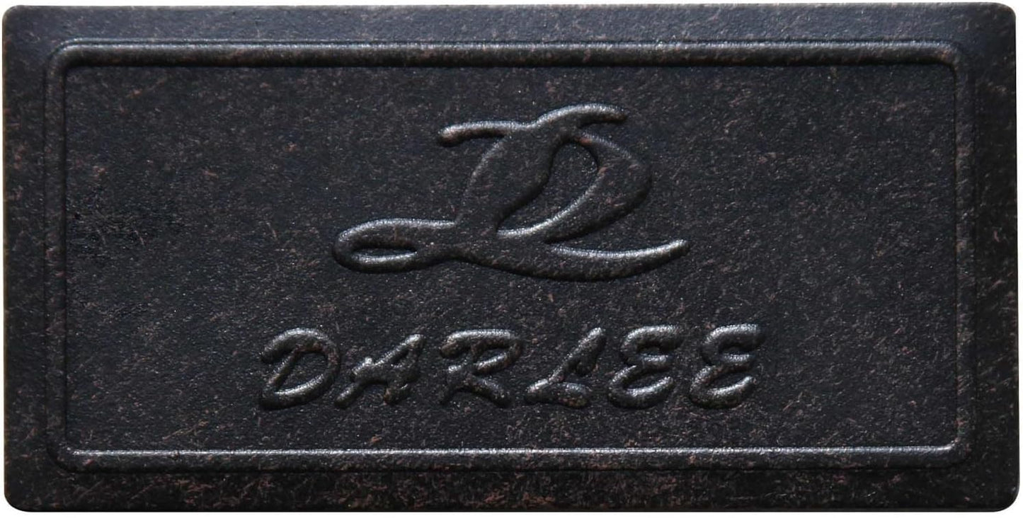 Mesa de comedor para patio de aluminio fundido Darlee Series 30 de 72 x 42 pulgadas, color negro