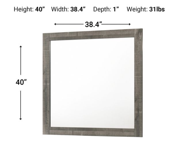 Espejo de tocador Rhett de Crown Mark Furniture en gris B8170-11