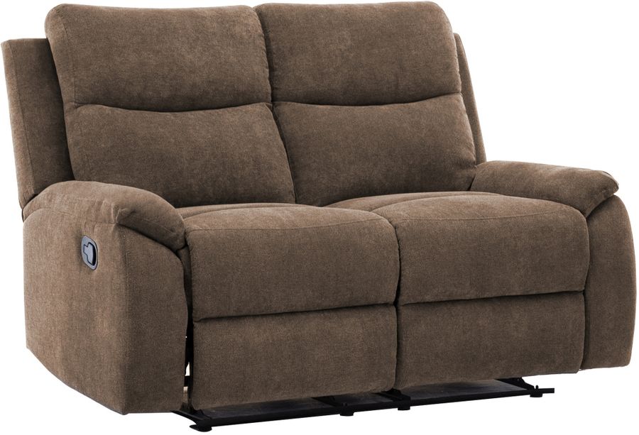 Ronald Faux Leather Reclining Loveseat In Brown