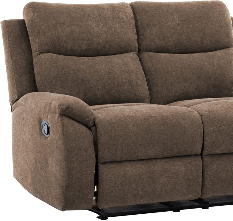 Ronald Faux Leather Reclining Loveseat In Brown