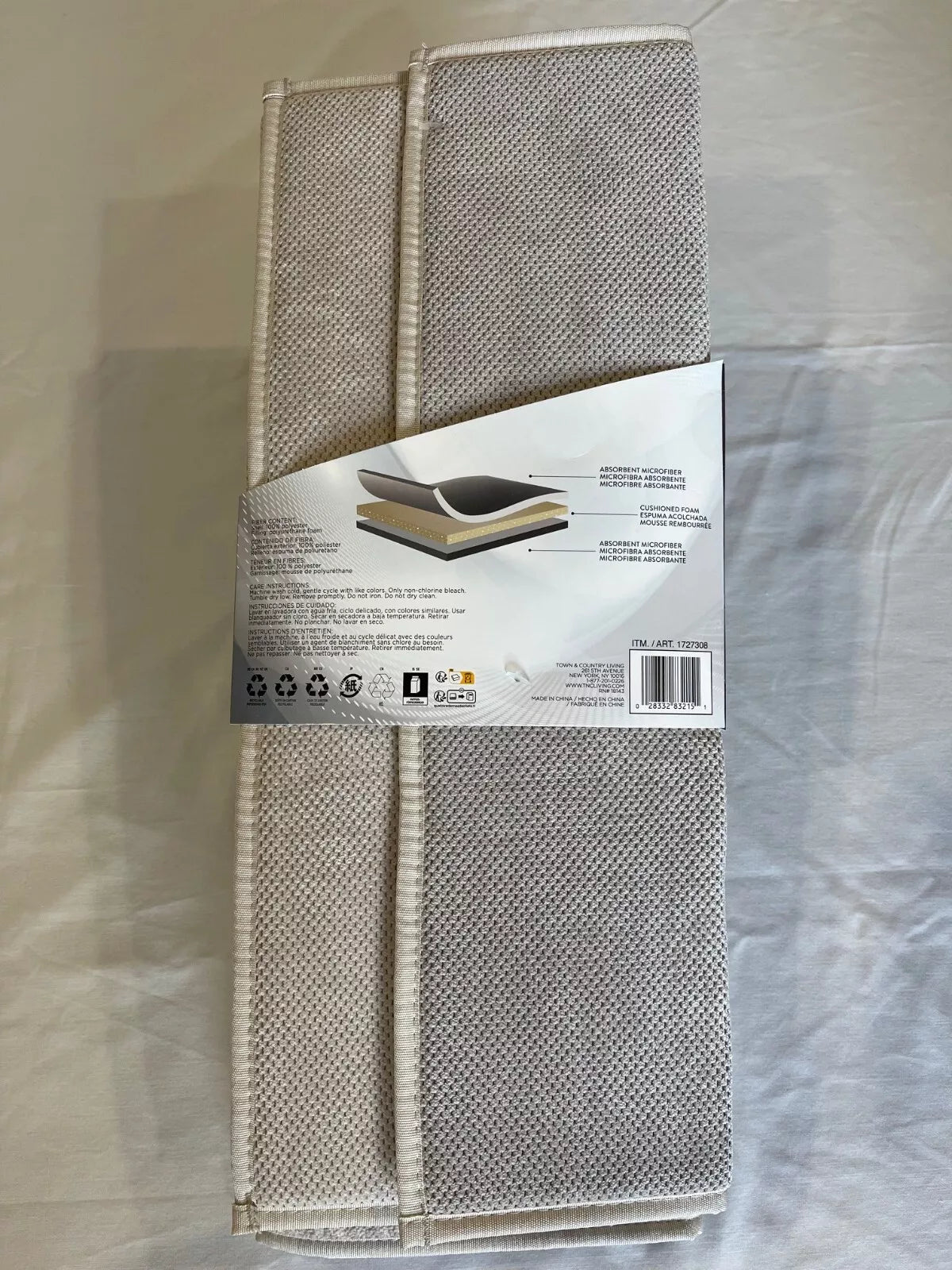 Juego de 3 alfombrillas para secar platos de Town and Country Living