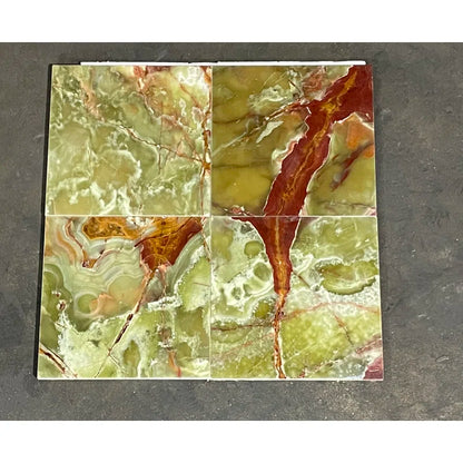 Azulejos para pisos o paredes de mármol ónix de piedra natural de 12" x 12" 