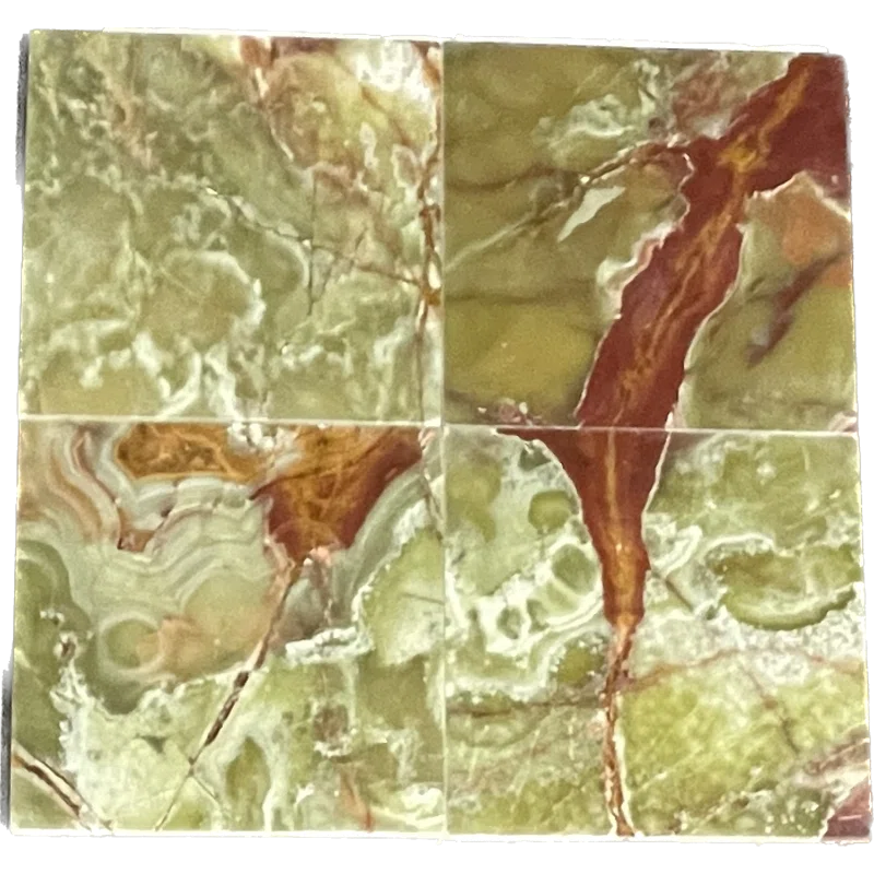 Azulejos para pisos o paredes de mármol ónix de piedra natural de 12" x 12" 