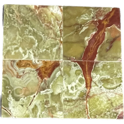 Azulejos para pisos o paredes de mármol ónix de piedra natural de 12" x 12" 