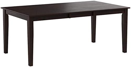 Mesa de cocina moderna Henley HET-CAP-T de East West Furniture: superficie rectangular con forma de hoja de mariposa, 42 x 72 pulgadas, color capuchino 