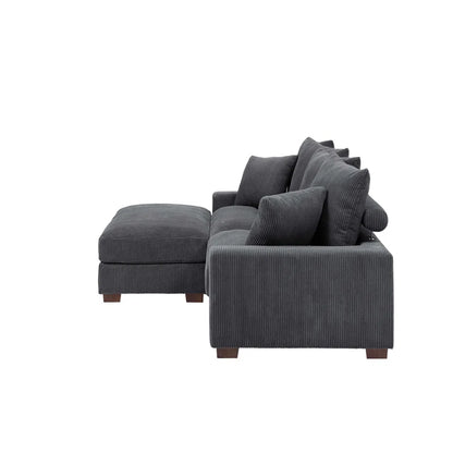 Arzelia  - Piece Corduroy Sectional (OTTOMAN ONLY)