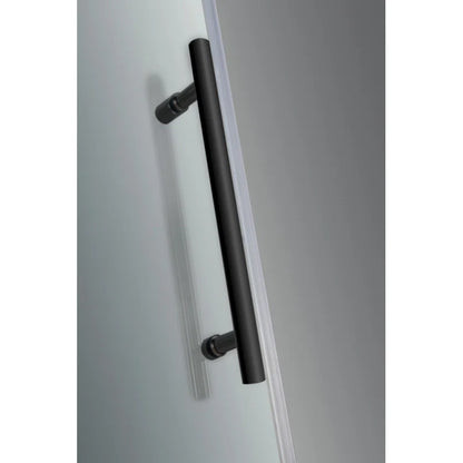 Mampara de ducha rectangular sin marco Avalux de 48" de profundidad x 72" de alto 