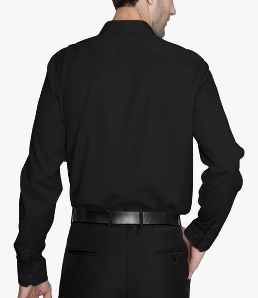 Black Button Down Dress Shirt Boys Large