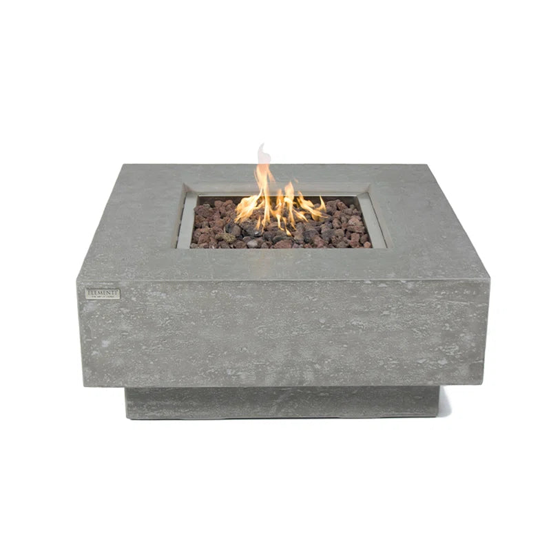 Mesa de hormigón con fogón de Manhattan 