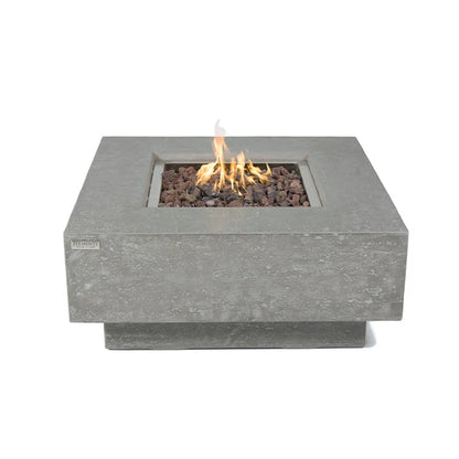 Mesa de hormigón con fogón de Manhattan 