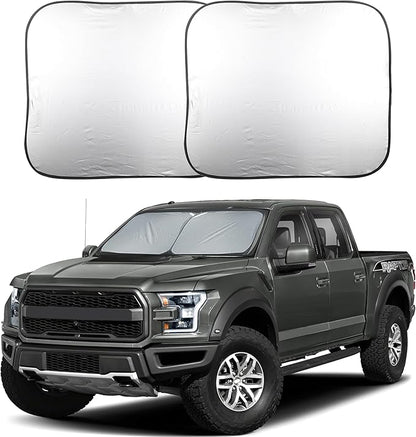 Truck Sun Shade for Windshield 2-Piece Large (32.5"x36") | EcoNour