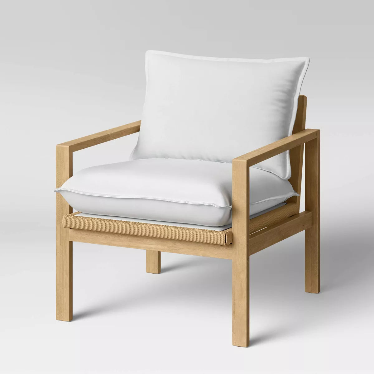 Hallwood Woven Cord Accent Chair Cream - Threshold