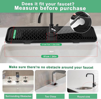 Kitchen Faucet Silicone Drying Mat