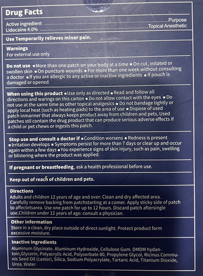 Lidocaine Patches