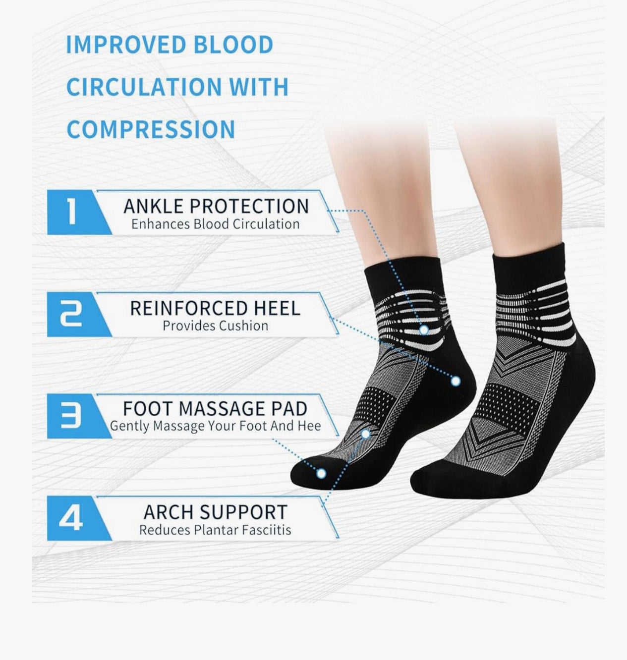 Iramy Grey Socks 6 pair
